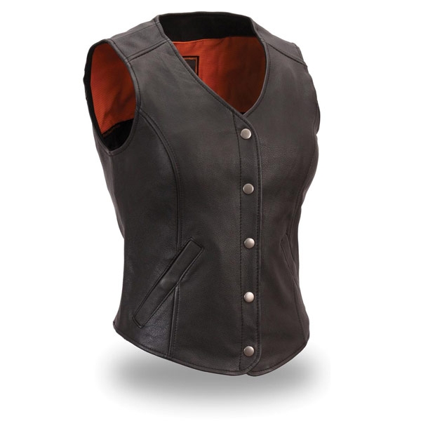 Women Fashion Leather Vests